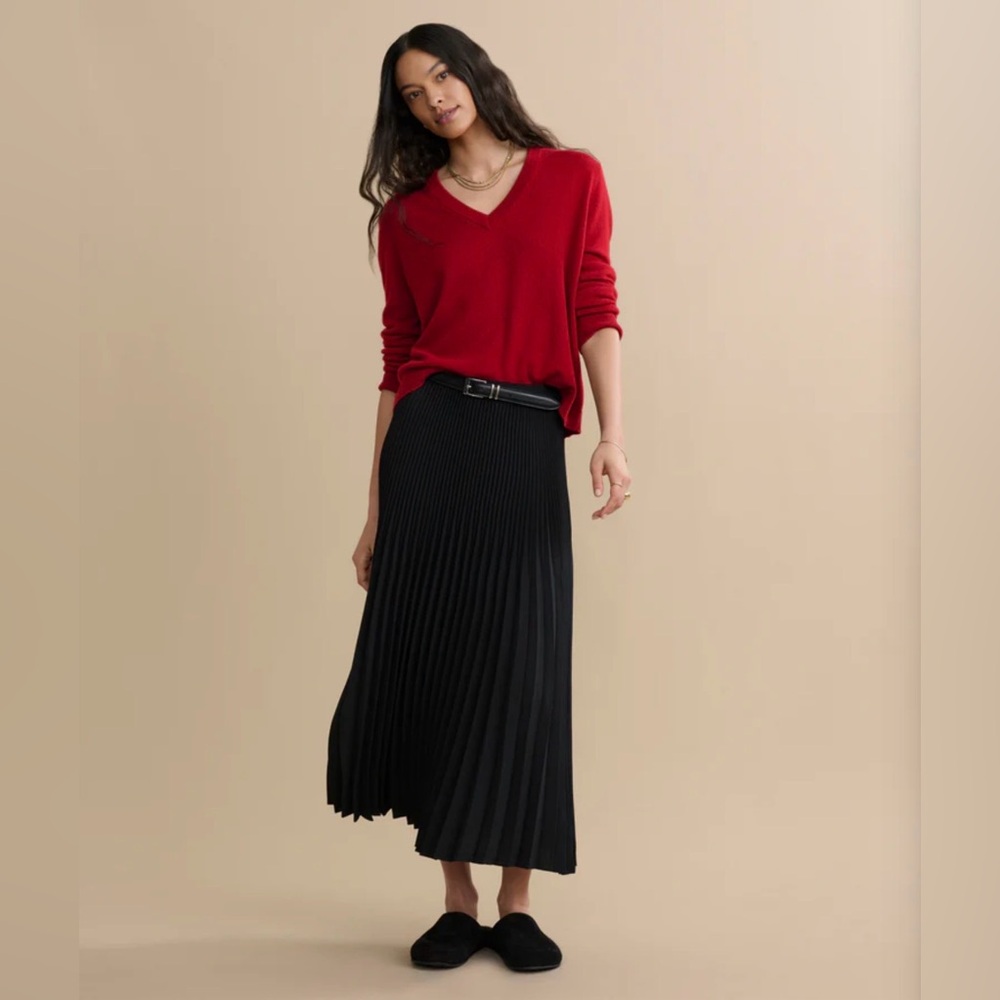 Jenni Kayne Pleated Skirt Black Size M